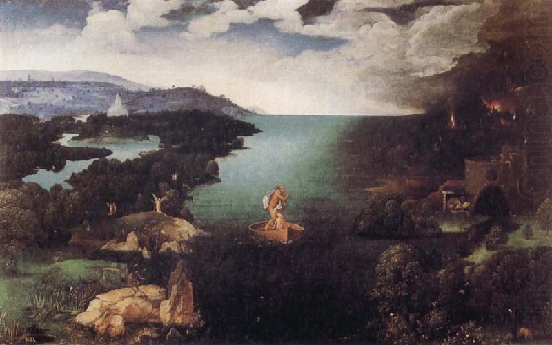 Landscape with Charon's Bark, PATENIER, Joachim